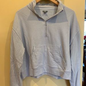 AERIE Powder Blue Quarter Zip